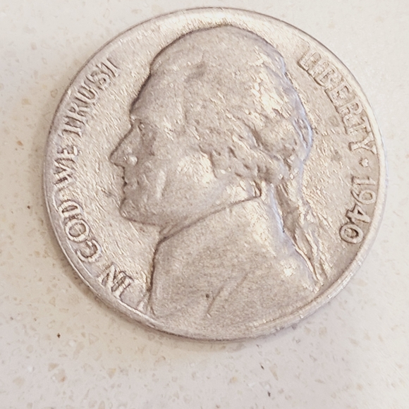 RARE 1940 NICKEL W/NO MINT MARK - Picture 3 of 4